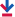 Blue and red download icon